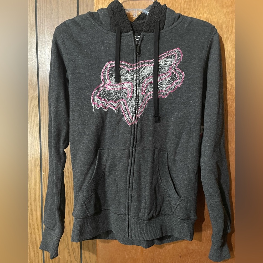 Women’s Fox Full Zip Hoodie. Heavyweight Thick Lining. Small. New With Tags